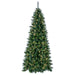 6'6"Hx42"W PE Slim Cashmere Pine Artificial Christmas Tree, LED Pre-Lit -Green - A118166LED