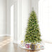 7'6"Hx46"W PE Slim Cashmere Pine Artificial Christmas Tree, LED Pre-Lit -Green - A118176LED