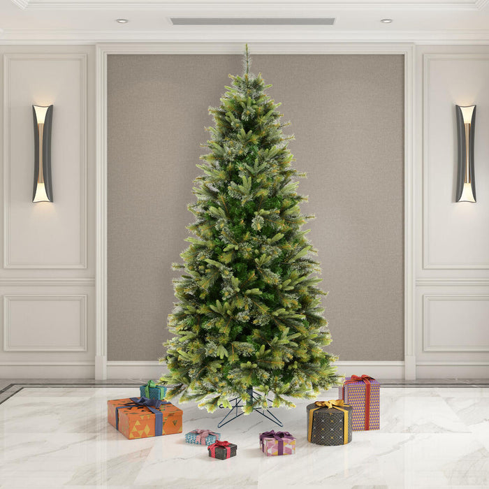 8'6"Hx50"W PE Slim Cashmere Pine Artificial Christmas Tree, Unlit -Green - A118180