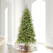 8'6"Hx50"W PE Slim Cashmere Pine Artificial Christmas Tree, LED Pre-Lit -Green - A118181LED