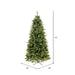 9'6"Hx54"W PE Slim Cashmere Pine Artificial Christmas Tree, Unlit -Green - A118185