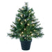 2'Hx21"W PE Cashmere Pine Artificial Christmas Tree, LED Pre-Lit -Green - A118225LED