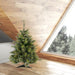 3'Hx29"W PE Cashmere Pine Artificial Christmas Tree, Unlit -Green - A118230