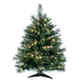 3'Hx29"W PE Cashmere Pine Artificial Christmas Tree, LED Pre-Lit -Green - A118231LED