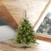 3'Hx29"W PE Cashmere Pine Artificial Christmas Tree, LED Pre-Lit -Green - A118231LED