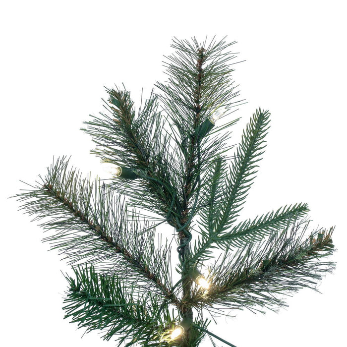 3'Hx29"W PE Cashmere Pine Artificial Christmas Tree, LED Pre-Lit -Green - A118231LED