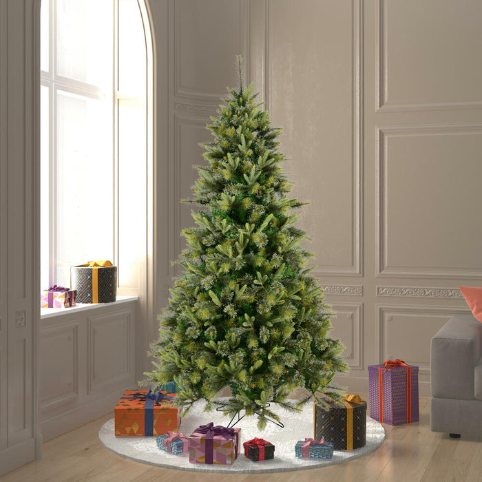 6'6"Hx49"W PE Cashmere Pine Artificial Christmas Tree, Unlit -Green - A118265