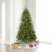 6'6"Hx49"W PE Cashmere Pine Artificial Christmas Tree, LED Pre-Lit -Green - A118266LED