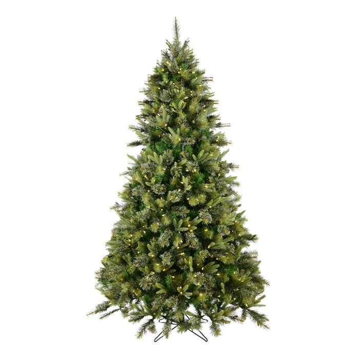 15'Hx106"W PE Cashmere Pine Artificial Christmas Tree, LED Pre-Lit -Green - A118296LED