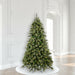 7'6"Hx55"W PE Cashmere Pine Artificial Christmas Tree, LED Pre-Lit -Green - A118276LED