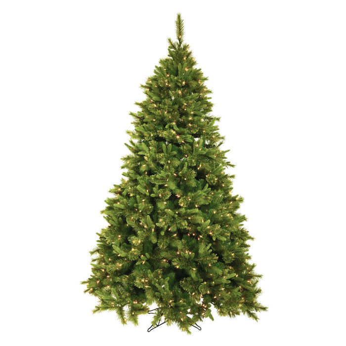 12'Hx66"W PE Slim Cashmere Pine Artificial Christmas Tree, LED Pre-Lit -Green - A118191LED