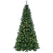 8'6"Hx61"W PE Cashmere Pine Artificial Christmas Tree, LED Pre-Lit -Green - A118281LED
