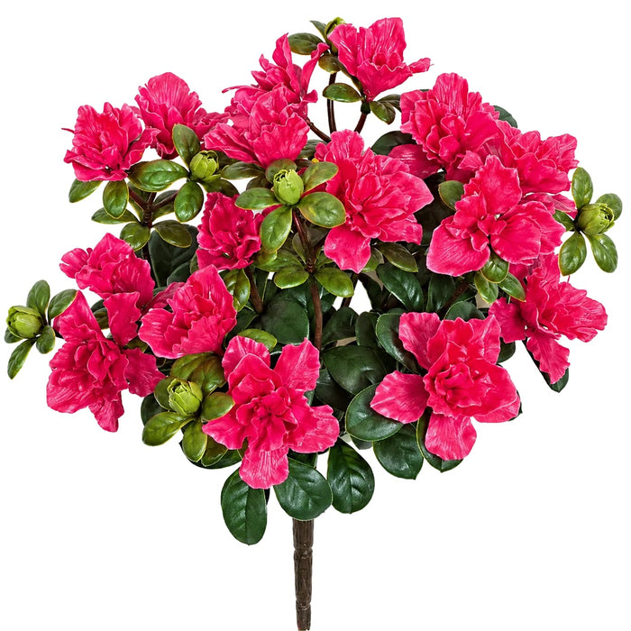 16" Outdoor UV-Proof Artificial Azalea Flower Bush -Beauty (Pack of 6) - A-120500