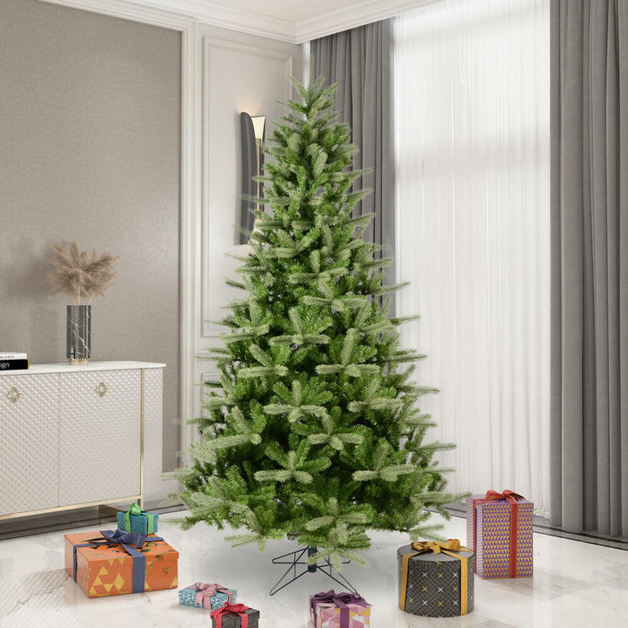 7'6"Hx56"W PE King Spruce Artificial Christmas Tree, Unlit -Green - A124475