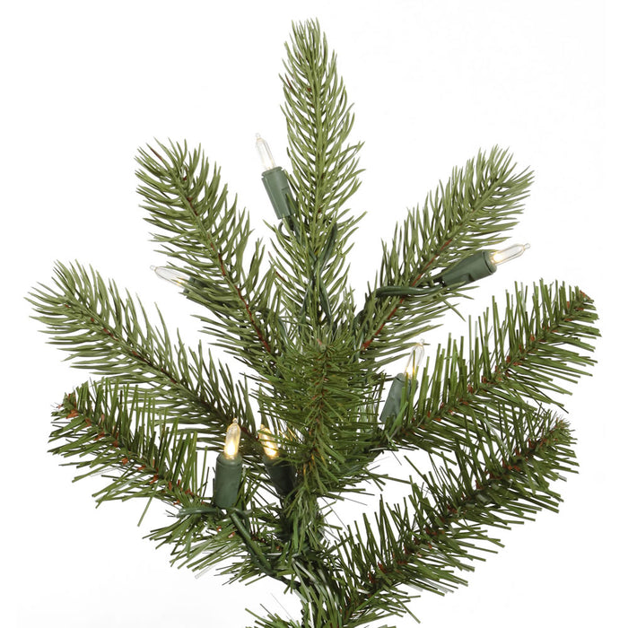 12'Hx83"W PE King Spruce Artificial Christmas Tree, LED Pre-Lit -Green - A124491LED