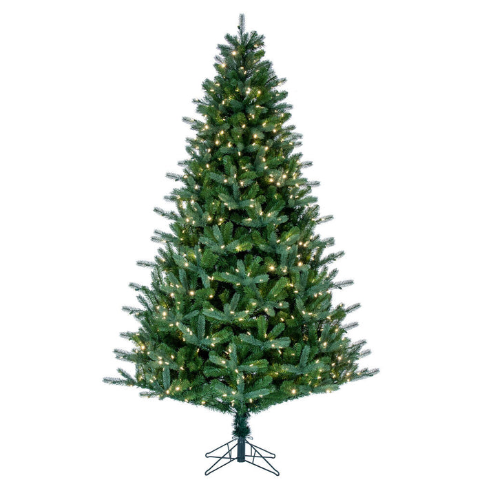 5'6"Hx41"W PE King Spruce Artificial Christmas Tree, LED Pre-Lit -Green - A124456LED