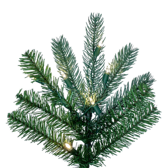 7'6"Hx56"W PE King Spruce Artificial Christmas Tree, LED Pre-Lit -Green - A124476LED