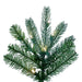 7'6"Hx56"W PE King Spruce Artificial Christmas Tree, LED Pre-Lit -Green - A124476LED