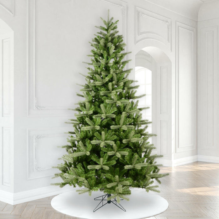 9'Hx65"W PE King Spruce Artificial Christmas Tree, Unlit -Green - A124480