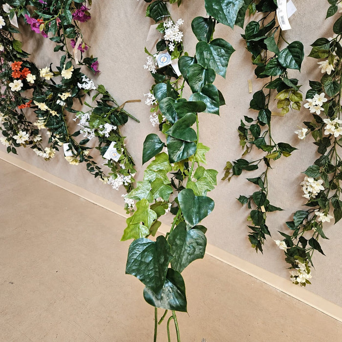 9' Outdoor UV-Proof Artificial English Ivy Garland -Green (Pack of 6) - A144250