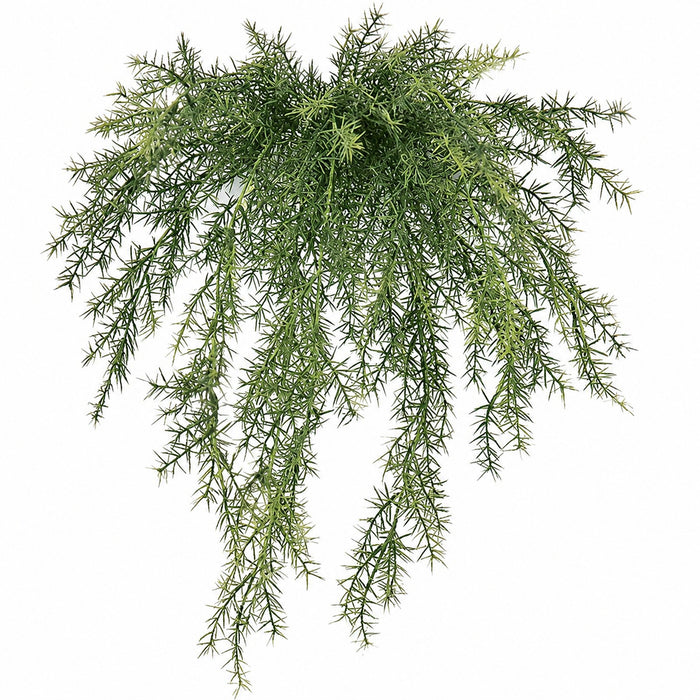 20"Hx14"W Outdoor UV-Proof Artificial Sprengeri Fern Hanging Plant -Green (Pack of 12) - A159