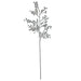 31" Metallic Ilex Berry Artificial Stem -Pewter/Silver (pack of 12) - A182055