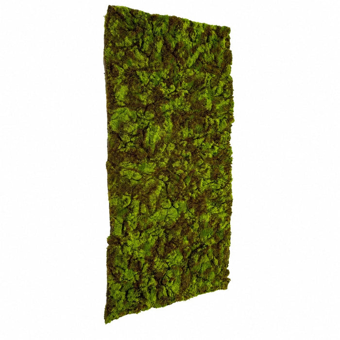 40"x20" Moss Flocked Artificial Carpet Mat -Green/Brown (Pack of 4) - A182200