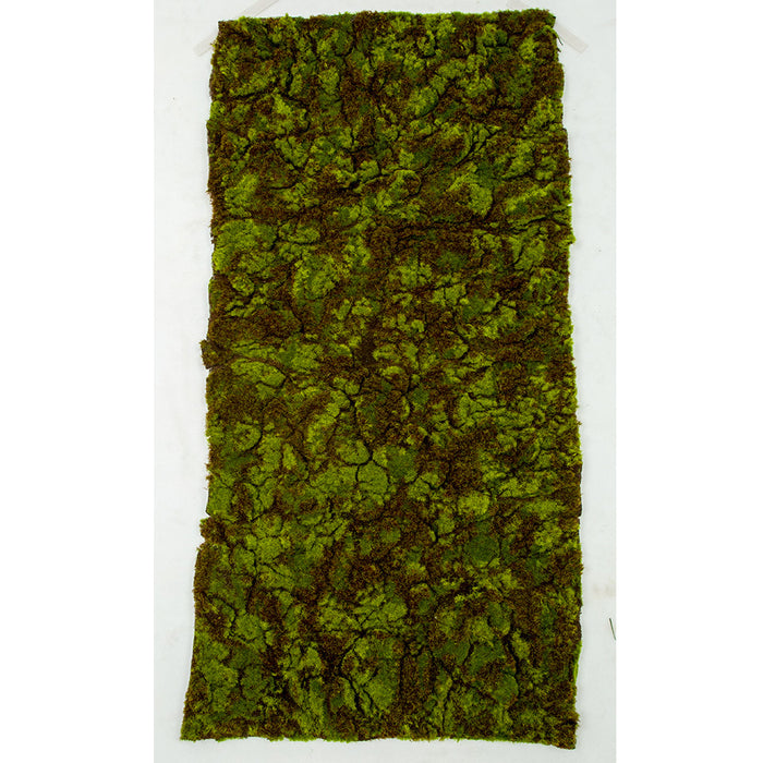 40"x20" Moss Flocked Artificial Carpet Mat -Green/Brown (pack of 4) - A182200
