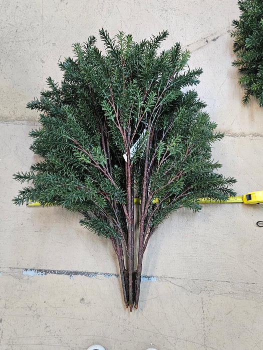 37" Outdoor UV-Proof Artificial Taxus Yew Plant -Green - A200