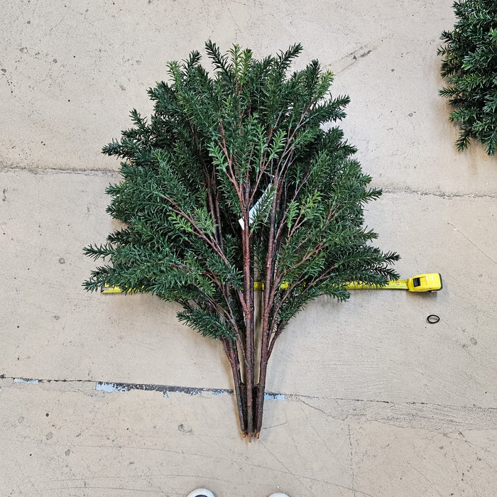 37" Outdoor UV-Proof Artificial Taxus Yew Plant -Green - A200