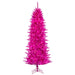4'6"Hx24"W Fir Artificial Christmas Tree, LED Pre-Lit (Pink) -Hot Pink - A243746LED