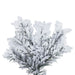 9'Hx58"W Flocked Slim Alaskan Pine Artificial Christmas Tree, Unlit -White - A246280