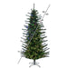 7'6"Hx50"W Slim Lodge Pole Pine Artificial Christmas Tree, Micro LED Pre-Lit (Multi-Mode) -Green - A250578LEDCC