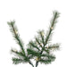 7'6"Hx50"W Slim Lodge Pole Pine Artificial Christmas Tree, Micro LED Pre-Lit (Multi-Mode) -Green - A250578LEDCC