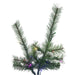 9'Hx59"W Slim Lodge Pole Pine Artificial Christmas Tree, Micro LED Pre-Lit (Multi-Mode) -Green - A250583LEDCC