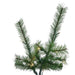 10'Hx64"W Slim Lodge Pole Pine Artificial Christmas Tree, Micro LED Pre-Lit (Multi-Mode) -Green - A250588LEDCC