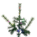 6'6"Hx64"W Lodge Pole Pine Artificial Christmas Tree, Micro LED Pre-Lit (Multi-Mode) -Green - A250668LEDCC