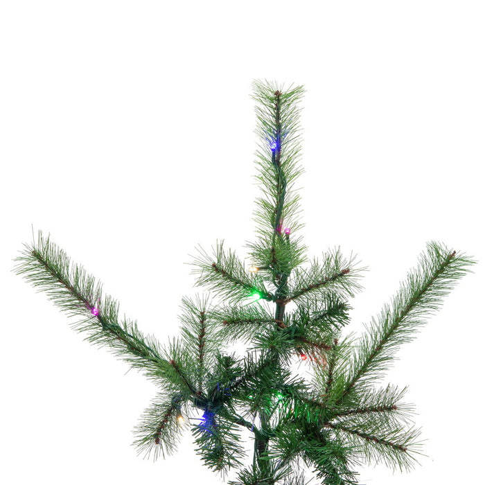 10'Hx84"W Lodge Pole Pine Artificial Christmas Tree, Micro LED Pre-Lit (Multi-Mode) -Green - A250688LEDCC