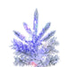 7'6"Hx54"W Flocked Winter Fir Artificial Christmas Tree, C7 & LED Pre-Lit (Multicolor) -White - A253277LED