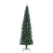 7'6"Hx30"W PE Pencil Frosted Provo Pine Artificial Christmas Tree, Unlit -Green/White - A254175