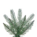 7'6"Hx30"W PE Pencil Frosted Provo Pine Artificial Christmas Tree, Unlit -Green/White - A254175
