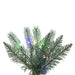 6'6"Hx26"W PE Pencil Frosted Provo Pine Artificial Christmas Tree, Micro LED Pre-Lit (Multi-Mode) -Green/White - A254168LEDCC