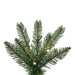 9'Hx40"W PE Pencil Frosted Provo Pine Artificial Christmas Tree, Micro LED Pre-Lit (Multi-Mode) -Green/White - A254183LEDCC