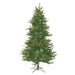 7'6"Hx54"W Slim Mixed Country Artificial Christmas Tree w/Pinecone & Grapevine, Unlit -Green/Brown - A801670