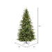 6'6"Hx47"W Slim Mixed Country Artificial Christmas Tree w/Pinecone & Grapevine, LED Pre-Lit -Green/Brown - A801661LED