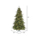 7'6"Hx54"W Slim Mixed Country Artificial Christmas Tree w/Pinecone & Grapevine, LED Pre-Lit -Green/Brown - A801671LED
