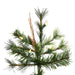 12'Hx76"W Mixed Country Artificial Christmas Tree w/Pinecone & Grapevine, LED Pre-Lit -Green/Brown - A801686LED