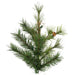 9'Hx61"W Mixed Country Artificial Christmas Tree w/Pinecone & Grapevine, Unlit -Green/Brown - A801683