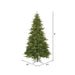 9'Hx61"W Slim Mixed Country Artificial Christmas Tree w/Pinecone & Grapevine, LED Pre-Lit -Green/Brown - A801681LED