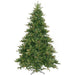 9'Hx61"W Mixed Country Artificial Christmas Tree w/Pinecone & Grapevine, Unlit -Green/Brown - A801683